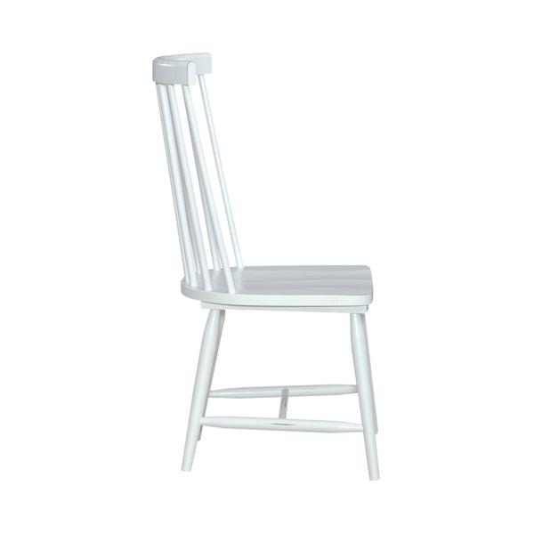 Capeside Cottage Spindle Back Side Chair - White (RTA) - 224-C4000S-W