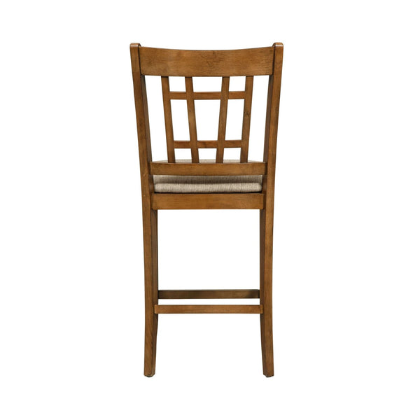 Santa Rosa 24 Inch Lattice Back Counter Chair - 227-B920124