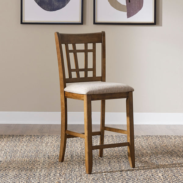 Santa Rosa 24 Inch Lattice Back Counter Chair - 227-B920124