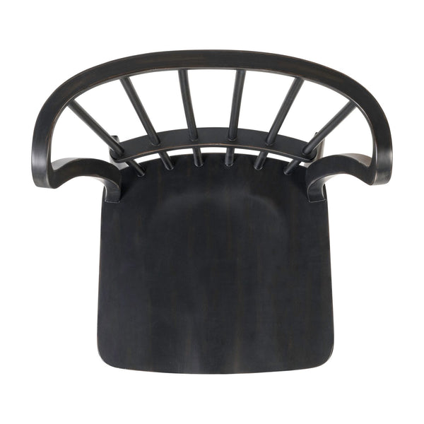 River Place Windsor Back Side Chair - Black (RTA) - 237-C1000S-B