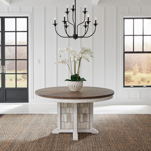 River Place Pedestal Table Set - 237-DR-PED
