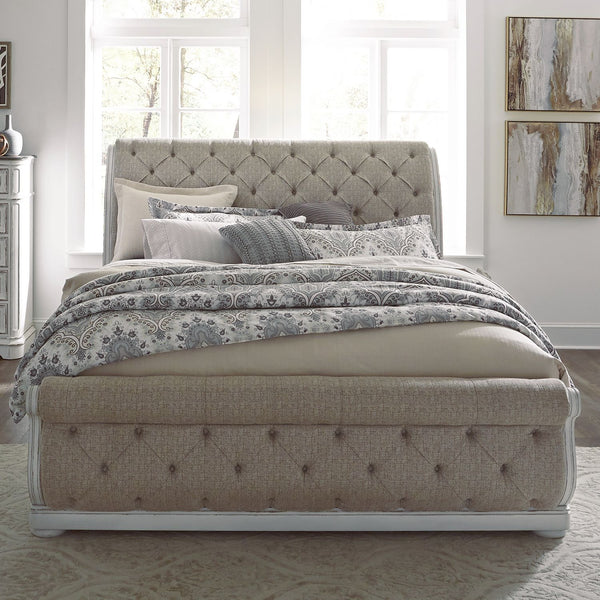 Magnolia Manor King California Upholstered Sleigh Bed - 244-BR-CKUSL