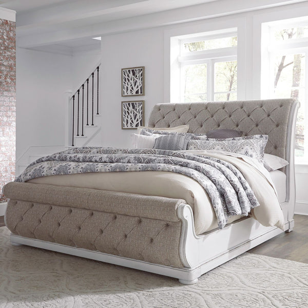 Magnolia Manor King California Upholstered Sleigh Bed - 244-BR-CKUSL