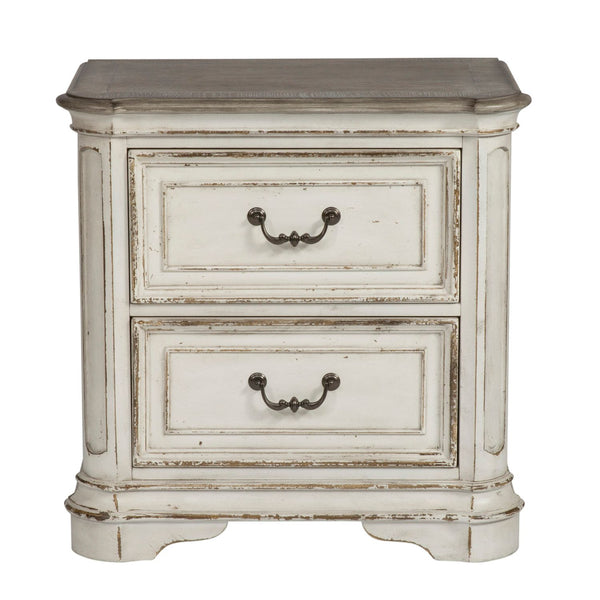 Magnolia Manor Queen Panel Bed, Dresser & Mirror, Night Stand - 244-BR-QPBDMN