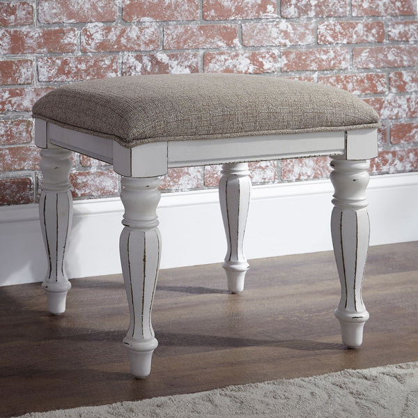 Magnolia Manor Vanity Stool - 244-BR99