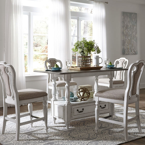 Magnolia Manor 5 Piece Gathering Table Set - 244-DR-5GTS