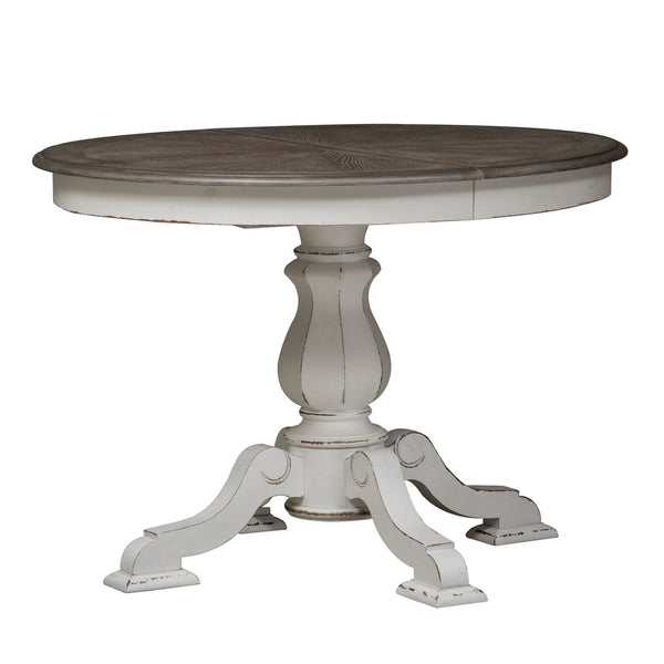 Magnolia Manor 5 Piece Pedestal Table Set - 244-DR-5PDS