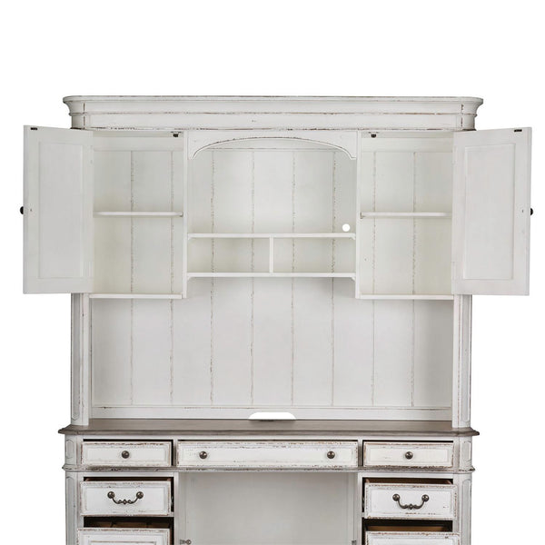Magnolia Manor Jr Executive Credenza Hutch - 244-HO132