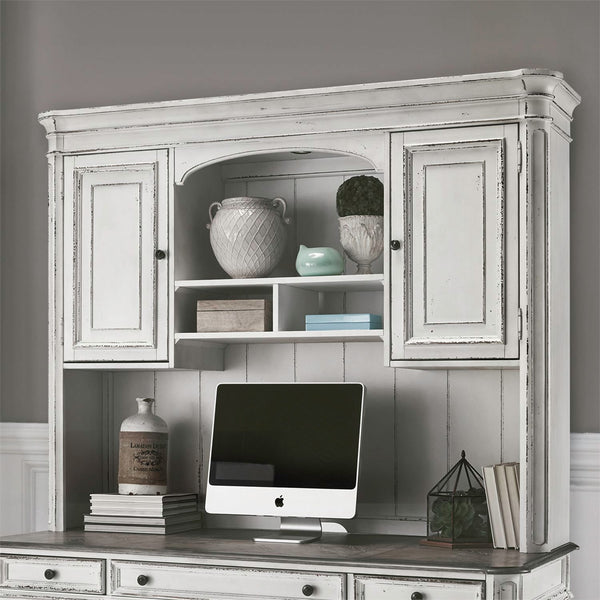 Magnolia Manor Jr Executive Credenza Hutch - 244-HO132