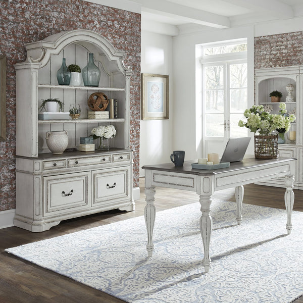 Magnolia Manor 3 Piece Desk & Hutch Set - 244-HOJ-3DH