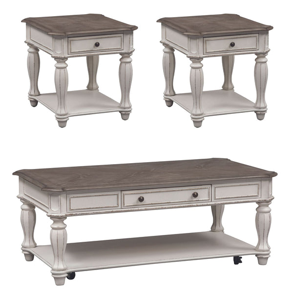Magnolia Manor 3 Piece Set (1-Cocktail 2-End Tables) - 244-OT-3PCS