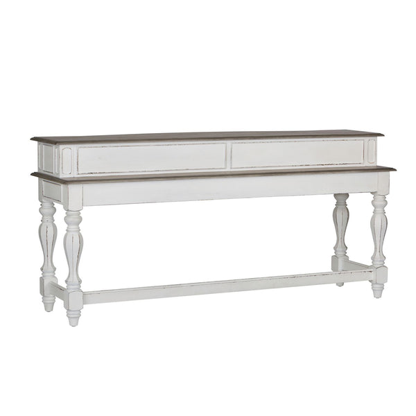 Magnolia Manor 4 Piece Console Set (1-Console 3-Stools) - 244-OT-4PCS