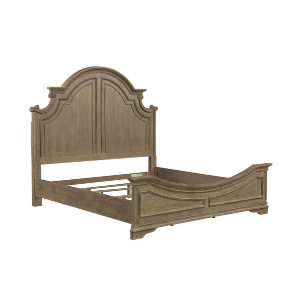 Magnolia Manor Queen Panel Bed - 244N-BR-QPB