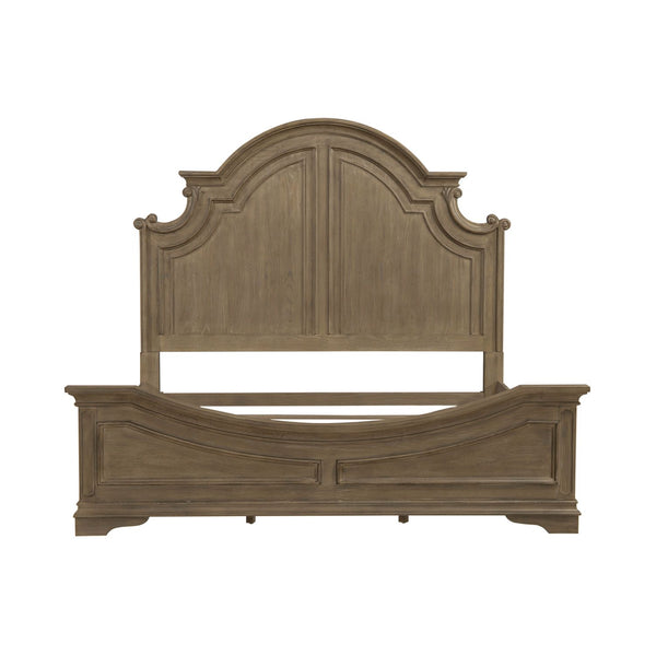 Magnolia Manor Queen Panel Bed - 244N-BR-QPB