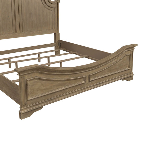 Magnolia Manor Queen Panel Bed - 244N-BR-QPB