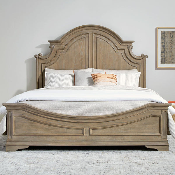 Magnolia Manor Queen Panel Bed - 244N-BR-QPB