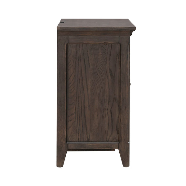Paradise Valley 2 Door Bedside Chest w/ Charging Station