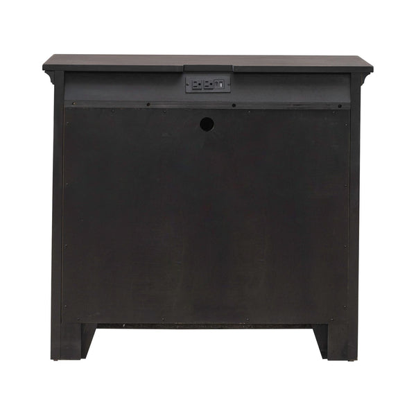 Paradise Valley 2 Door Bedside Chest w/ Charging Station - 297-BR63