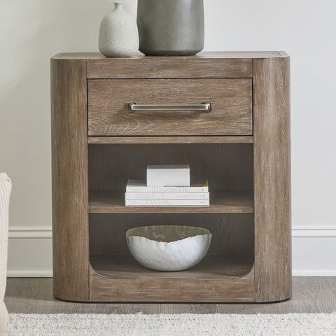 South Bend Open Nightstand w/ Charging Station