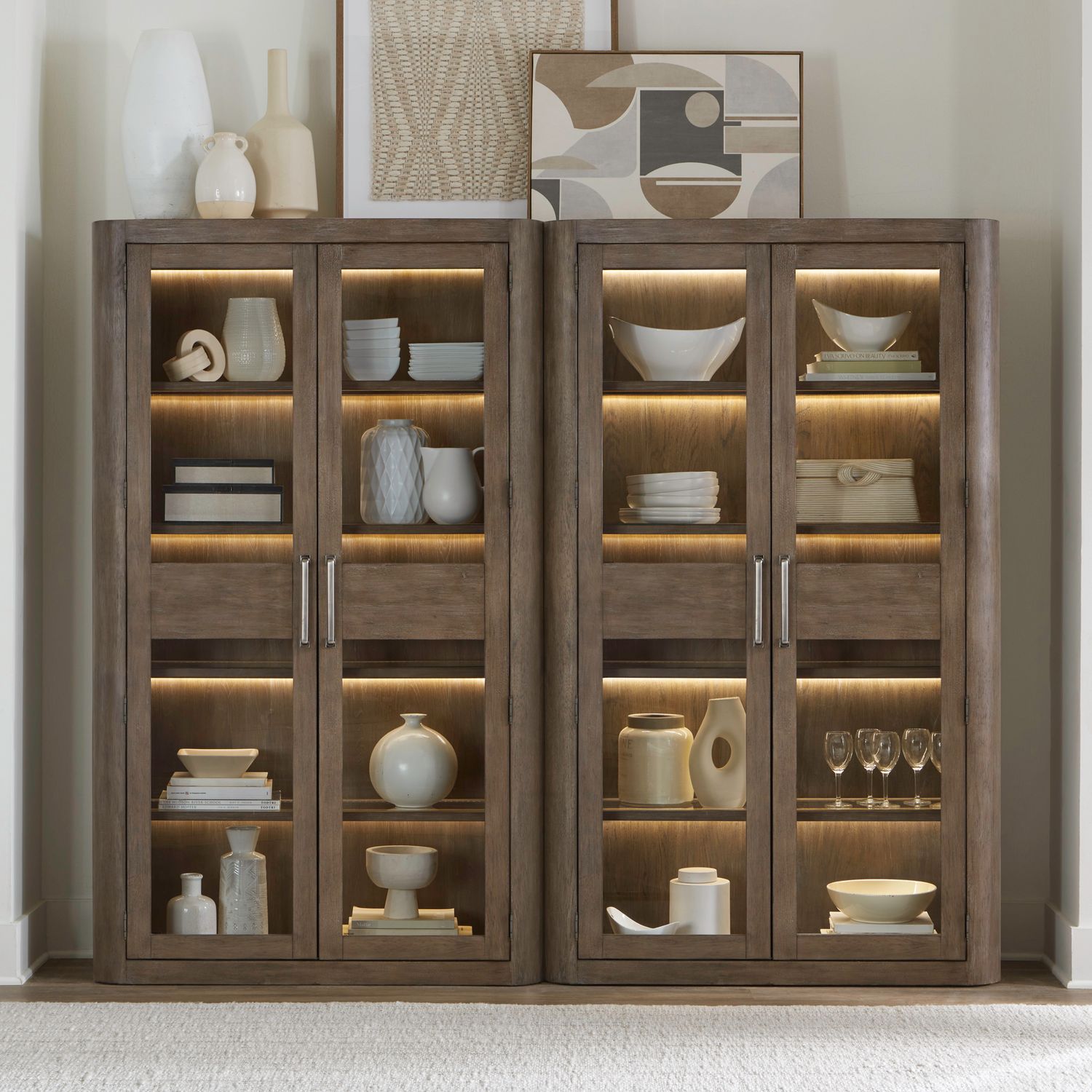 South Bend 2 Piece Bunching Cabinet Set