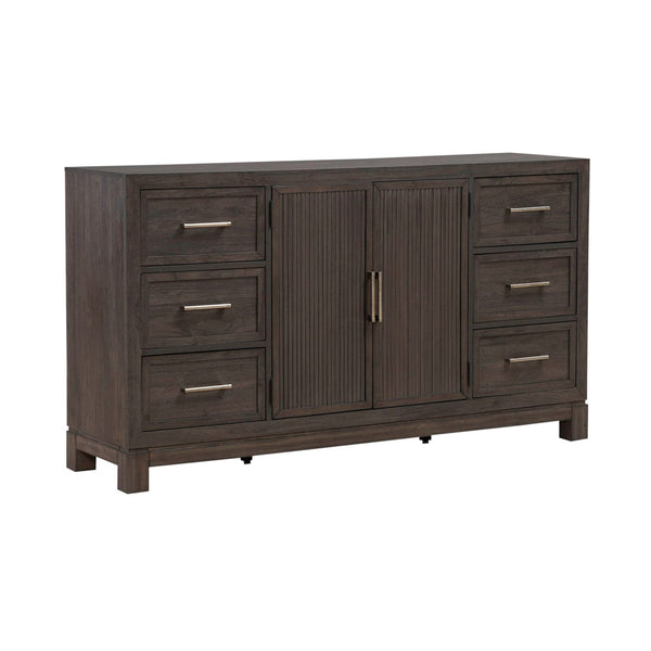Modern Edge 2 Door 6 Drawer Dresser