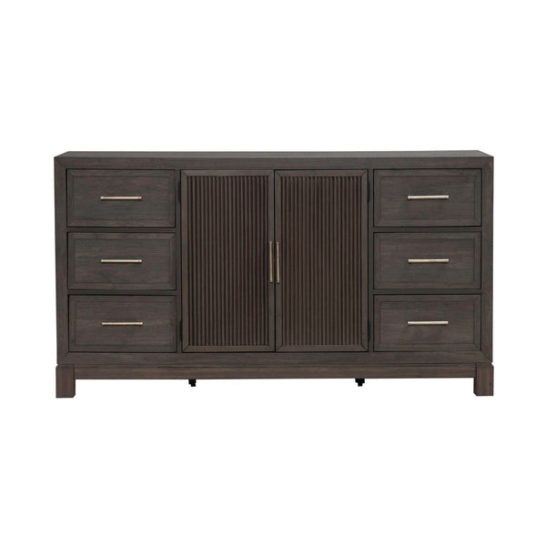 Modern Edge 2 Door 6 Drawer Dresser