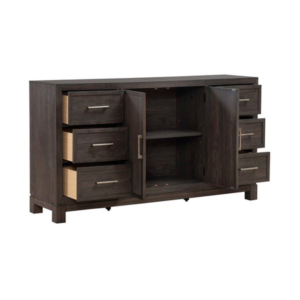 Modern Edge 2 Door 6 Drawer Dresser - 313-BR31
