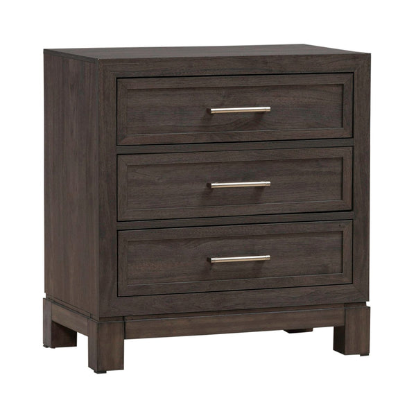 Modern Edge Nightstand w/ Charging Station - 313-BR61