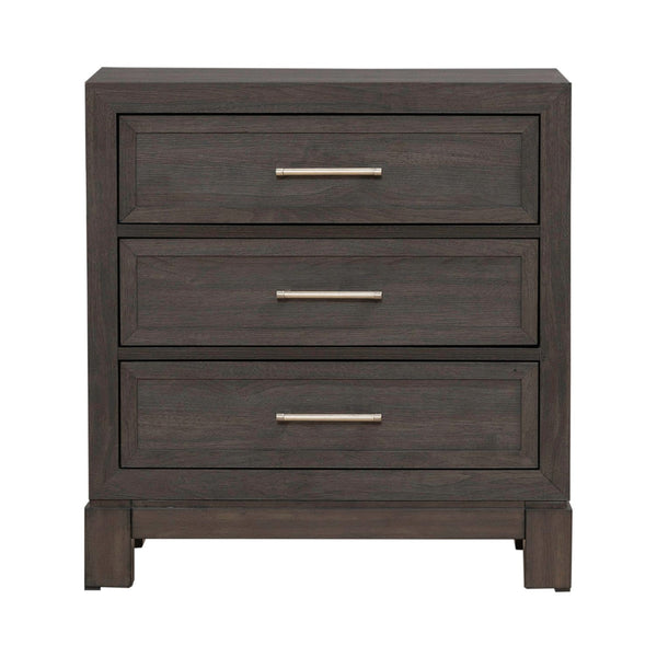 Modern Edge Nightstand w/ Charging Station - 313-BR61