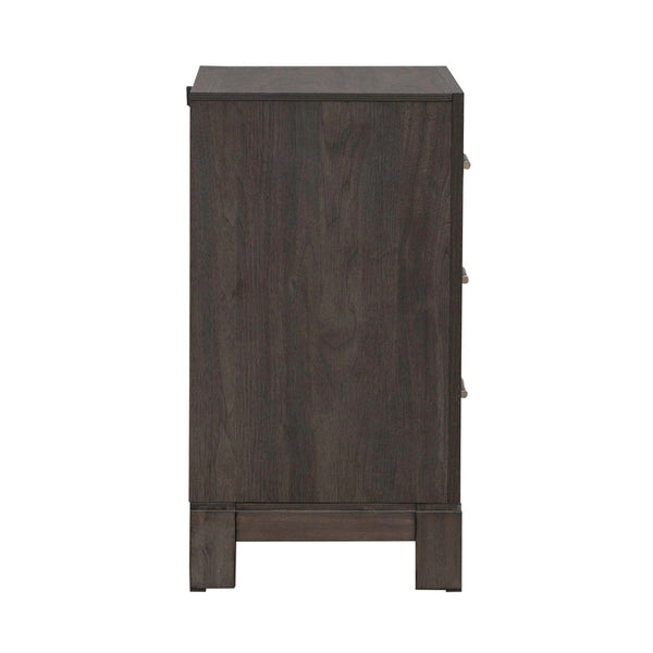Modern Edge Nightstand w/ Charging Station - 313-BR61