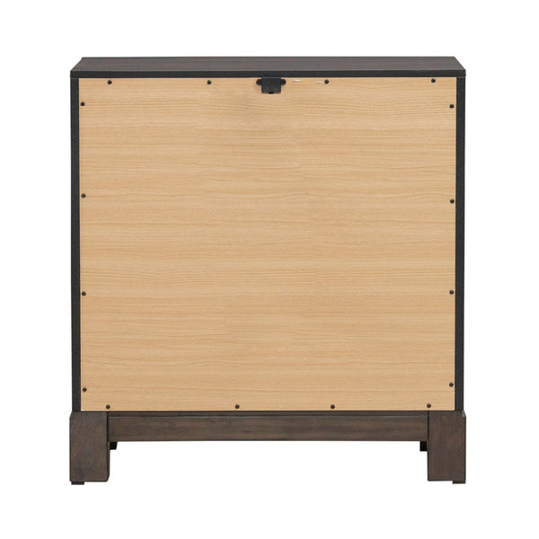 Modern Edge Nightstand w/ Charging Station - 313-BR61