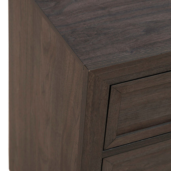 Modern Edge Nightstand w/ Charging Station - 313-BR61