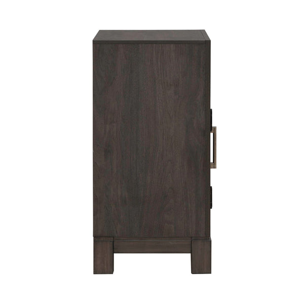 Modern Edge Bedside Chest w/ Charging Station - 313-BR62