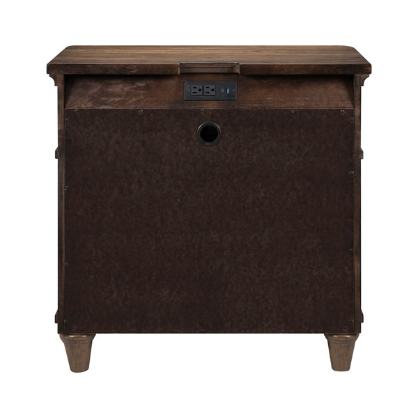 Harrison Heights Nightstand w/ Charging Station - 336-BR61