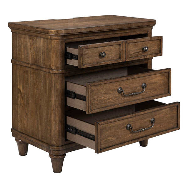 Harrison Heights Nightstand w/ Charging Station - 336-BR61