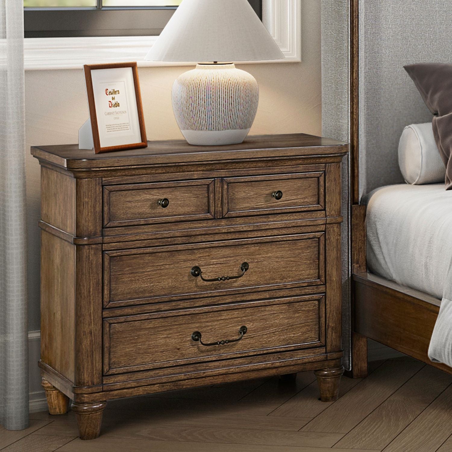Harrison Heights Nightstand w/ Charging Station