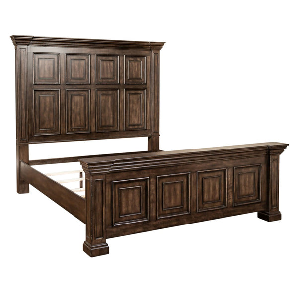 Big Valley King Panel Bed, Dresser & Mirror