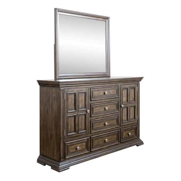 Big Valley King Panel Bed, Dresser & Mirror, Chest, Night Stand