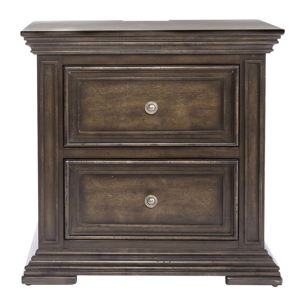 Big Valley 2 Drawer Night Stand w/ Charging Station