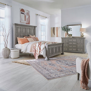 Big Valley Queen Panel Bed, Dresser & Mirror