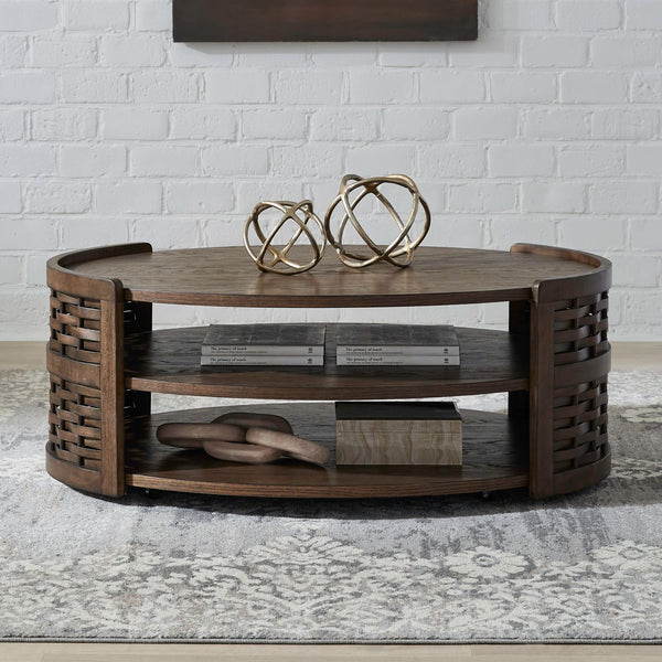 Warren Park Oval Cocktail Table - 369-OT1010
