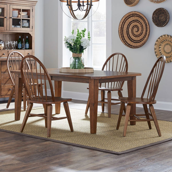Hearthstone Ridge 5 Piece Rectangular Table Set - 382-DR-5RLS