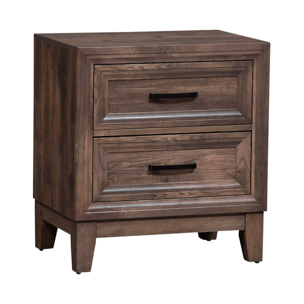 Ridgecrest Queen Storage Bed, Dresser & Mirror, Night Stand - 384-BR-QSBDMN