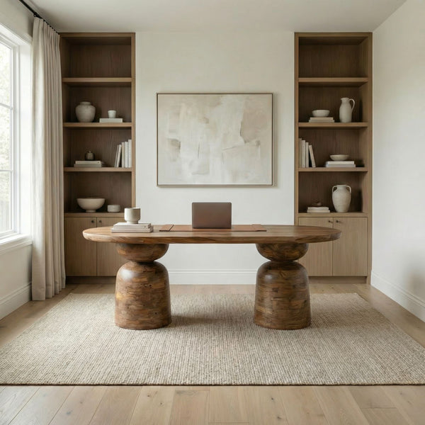 Malabar Double Ped Desk Base - 4004-HO107B