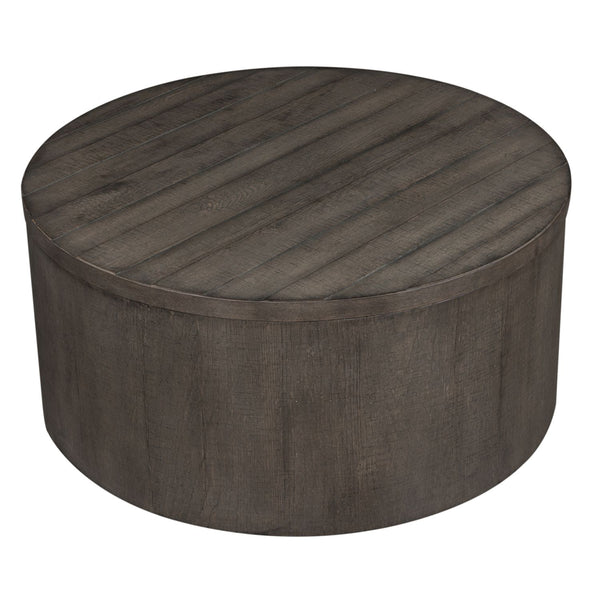 Modern Farmhouse Drum Cocktail Table - 406-OT1011
