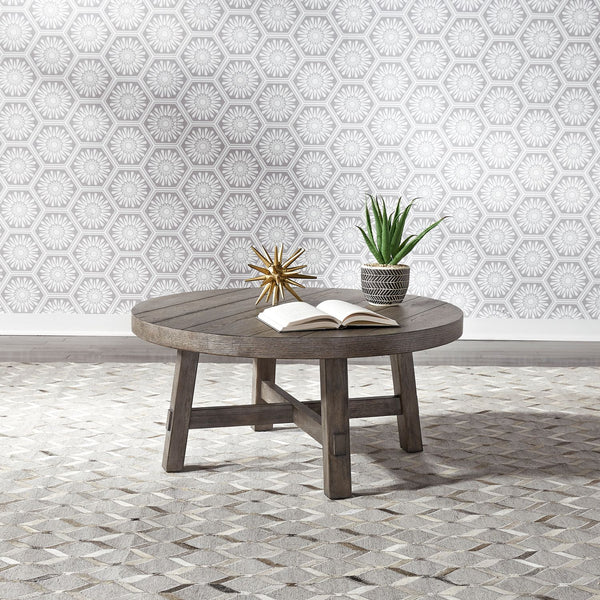 Modern Farmhouse Splay Leg Round Cocktail Table - 406-OT1013