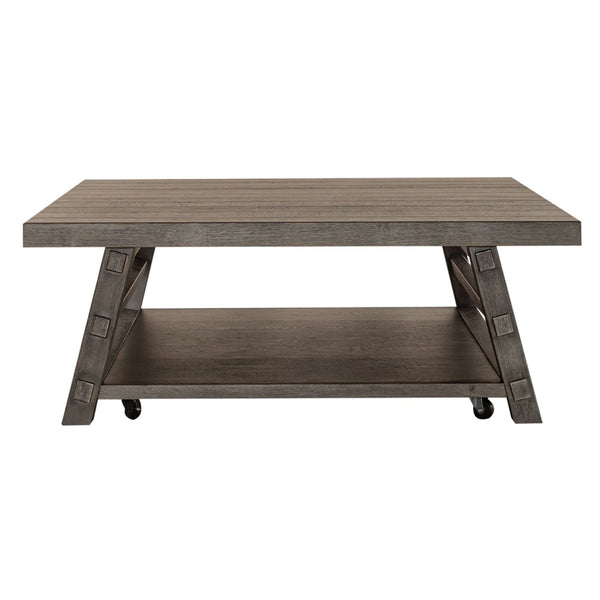 Modern Farmhouse Oversized Square Cocktail Table - 406-OT1014