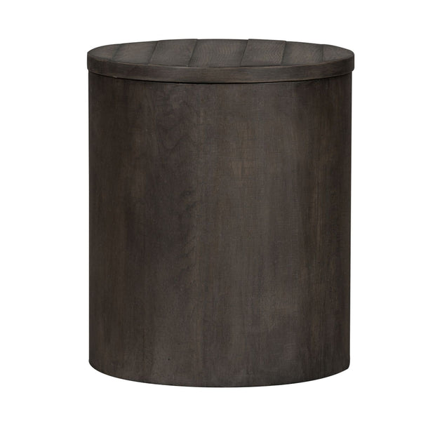 Modern Farmhouse Drum End Table - 406-OT1021