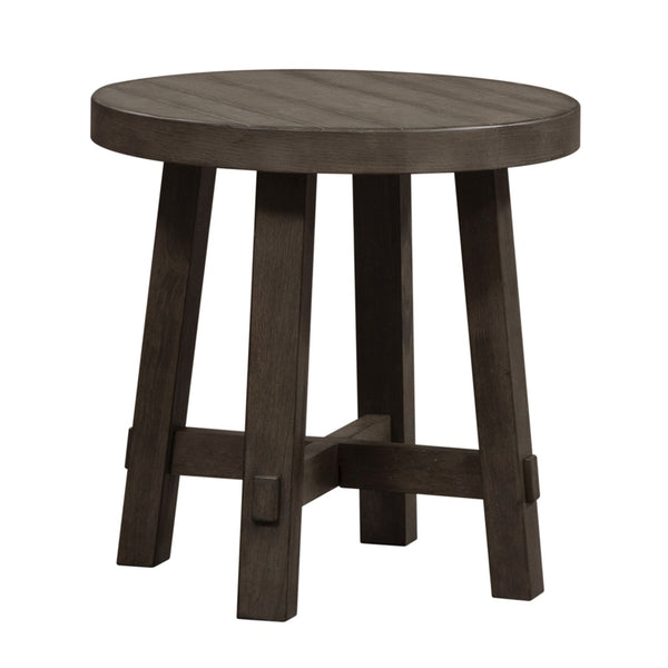 Modern Farmhouse Splay Leg Round End Table - 406-OT1024