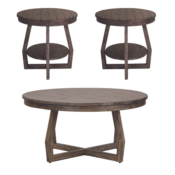 Hayden Way 3 Piece Set (1-Cocktail 2-End Tables)
